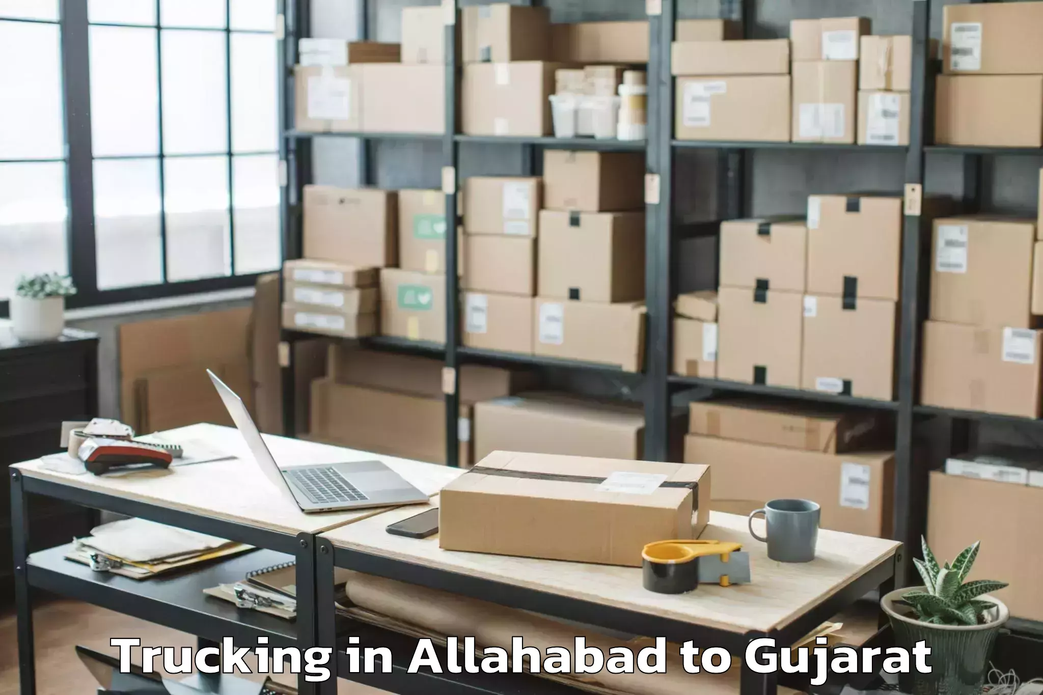 Easy Allahabad to Iiit Surat Trucking Booking